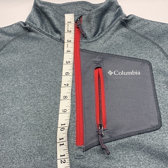 Columbia LS 1/4 Zip Pullover Top M Grey - Picture 7 of 9